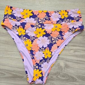 Aerie High Cut Cheeky Swim Bottoms